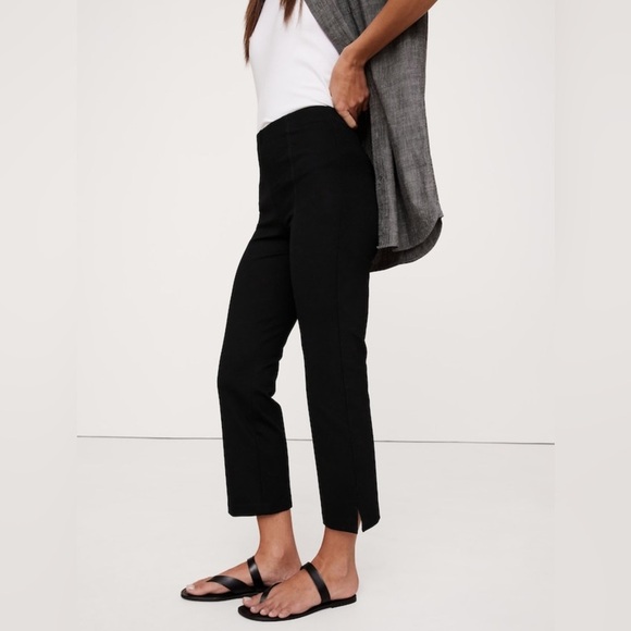 NWT Banana Republic Everywhere Ponte Capri Black Pant Size Large - Picture 3 of 8